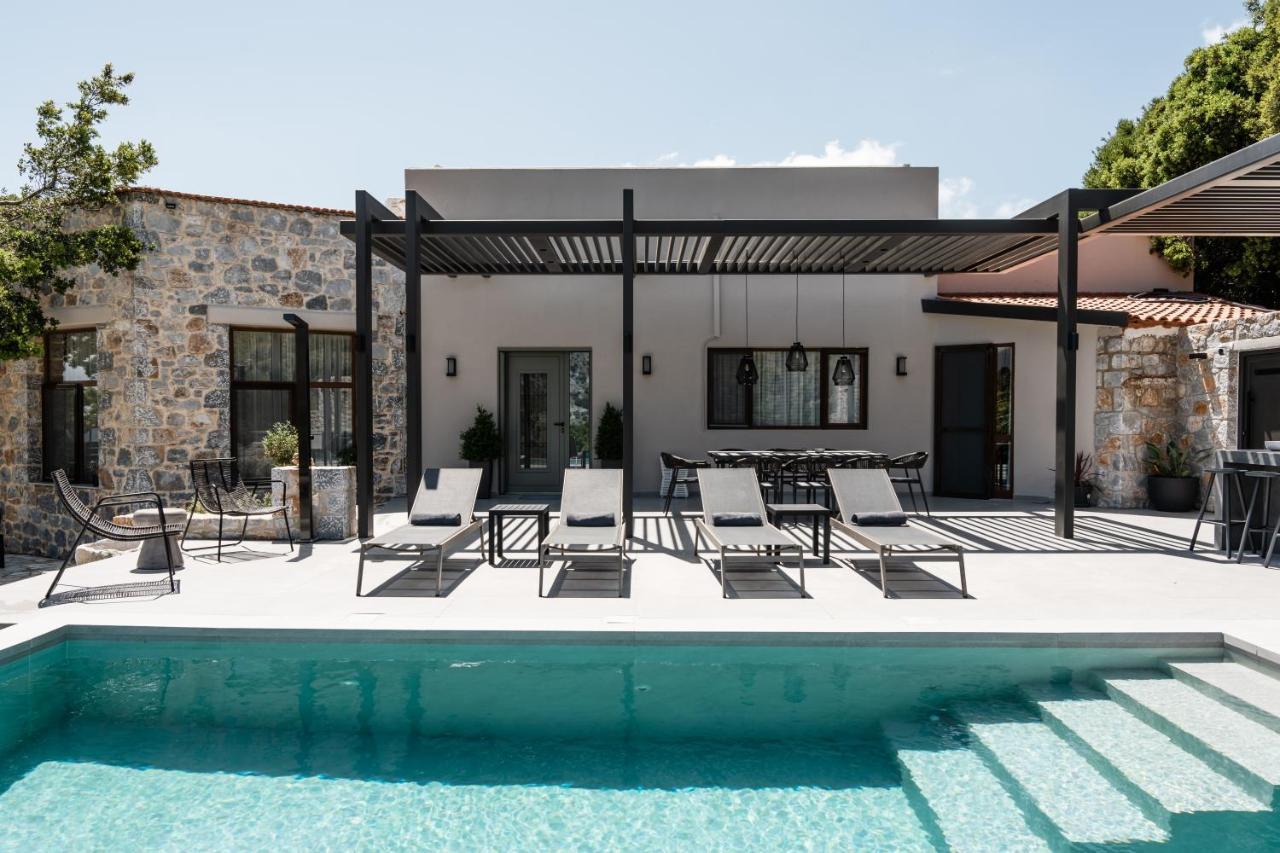 Eumelia Iconic Villa, With Heated Pool & Whirlpool, By Thinkvilla Asi Gonia المظهر الخارجي الصورة